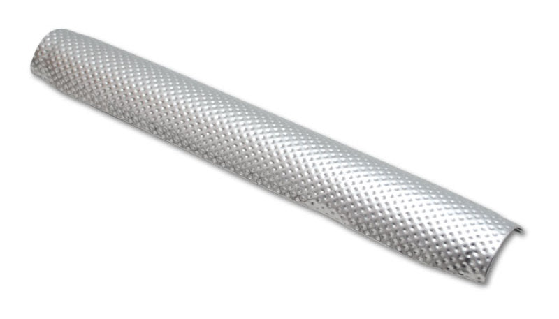 Vibrant Sheethot Premed Pipe Shield 2in-3in OD, 1 Foot Length, Aluminum, Up to 1100°F