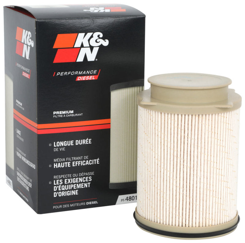 K&N Engineering PF-4801 Performance Cartridge Fuel Filter for Dodge RAM 6.7L Diesel