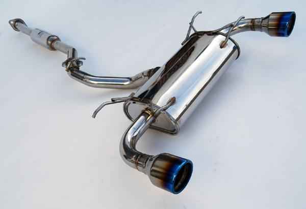 Invidia Subaru BRZ / Scion FRS Q300 w/ Rolled Titanium Tips Cat- Back Exhaust (Blue Edge)