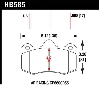 Hawk Performance Ceramic Street Brake Pads