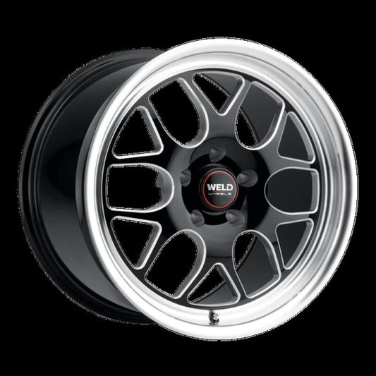 Weld Solana Drag 17x8 Wheel with 5x115 Bolt Pattern - Gloss Black Finish