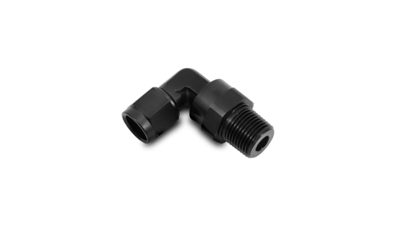 Vibrant Performance -10AN to 3/8 inch NPT Female Swivel 90 Degree Adapter Fitting