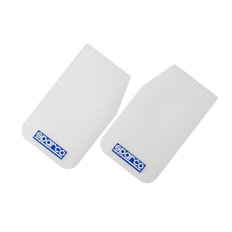 SPARCO Mud Flap Pair in White – Durable Automotive Mud Guards with Easy Installation