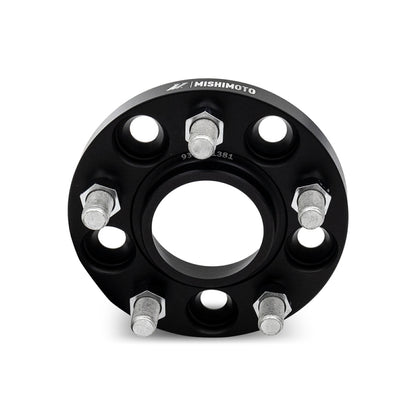 Mishimoto 5x114.3 15mm Wheel Spacers with M12 Studs for Subaru Legacy, Outback, and WRX - Black