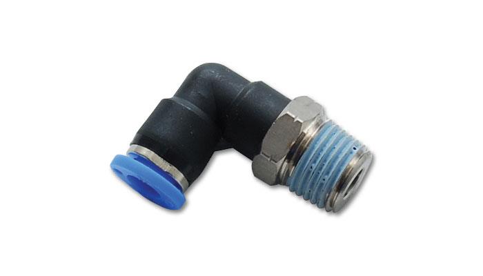 Vibrant Male Elbow Pneumatic Vacuum Fitting (1/8 inch NPT) for 1/4 inch OD Tubing