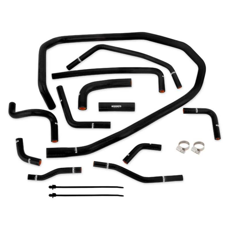 Mishimoto 2015 Subaru WRX Black Silicone Radiator Coolant Ancillary Hoses Kit - Part Number MMHOSE-WRX-15ANCBK