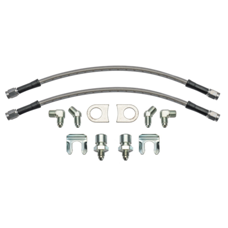 Wilwood 12-inch Brake Line Flexline Kit with Weld-On Bracket Tabs - Part 220-17288