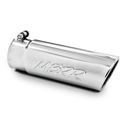 MBRP Universal Black Exhaust Tip 4.5 Inch Outlet, 3 Inch Inlet, Dual Wall Angled Design
