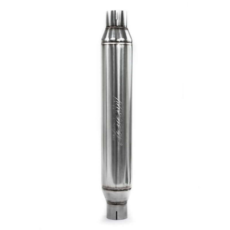 MBRP Universal Resonator Performance Muffler with 2.5-inch Inlet/Outlet - 22-inch Body, 26-inch Overall