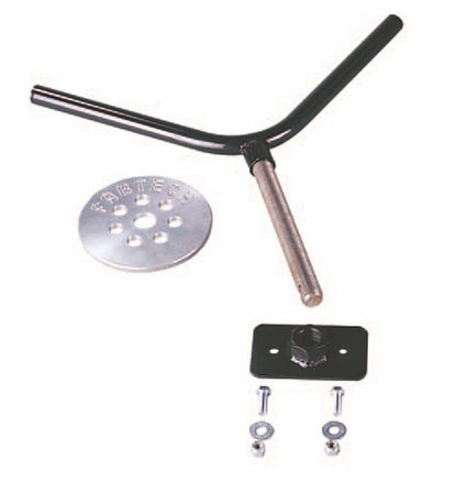 Fabtech Universal Spare Tire Flat Mount - Black Part FTT10001BK