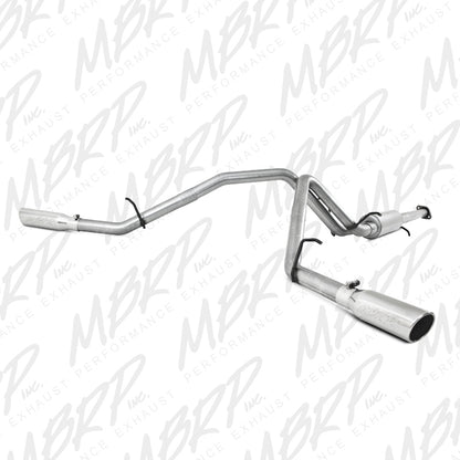 MBRP Armor Lite Series Cat Back Exhaust System for 2007-2008 Chevrolet Silverado 1500 and GMC Sierra 1500 - Dual Split Side Exit with 3.5 Inch Tips