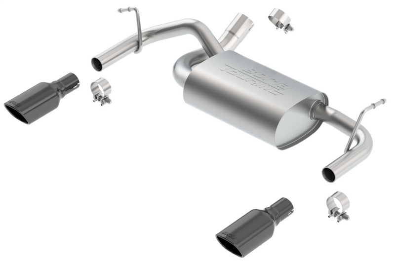 Borla 11834BC Touring Cat-Back Exhaust System for 2012-2018 Jeep Wrangler JK/JKU 3.6L V6