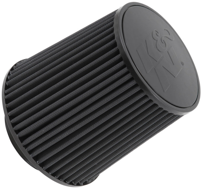 K&N Engineering RU-5283HBK Black Universal Air Filter – 4.5 inch Flange ID x 8 inch Base OD x 6.625 inch Top OD, Round Tapered Design