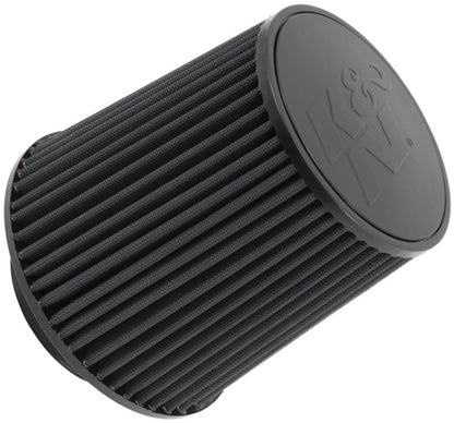 K&N Engineering RU-5283HBK Black Universal Air Filter – 4.5 inch Flange ID x 8 inch Base OD x 6.625 inch Top OD, Round Tapered Design