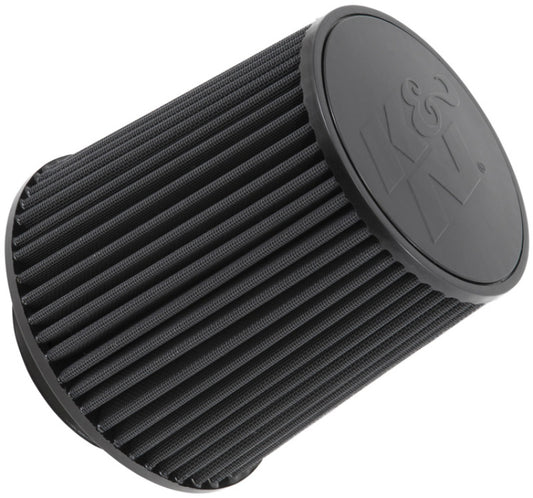 K&N Engineering RU-5283HBK Black Universal Air Filter – 4.5 inch Flange ID x 8 inch Base OD x 6.625 inch Top OD, Round Tapered Design