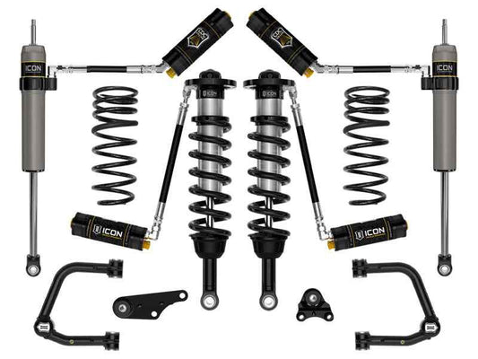 ICON 2024+ Toyota Tacoma 1.25in-3in Stage 5 Suspension System Tubular w/ Triple Rate Spring