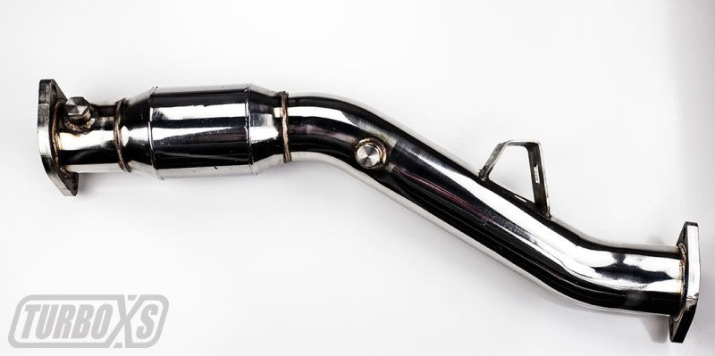 Turbo XS High Flow Catalytic Converter Pipe for 2002-2007 Subaru WRX/STi and 2004-2008 Forester XT