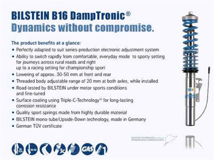 Bilstein B16 (DampTronic) PSS10 Performance Suspension System for BMW M5 (2006-2010)