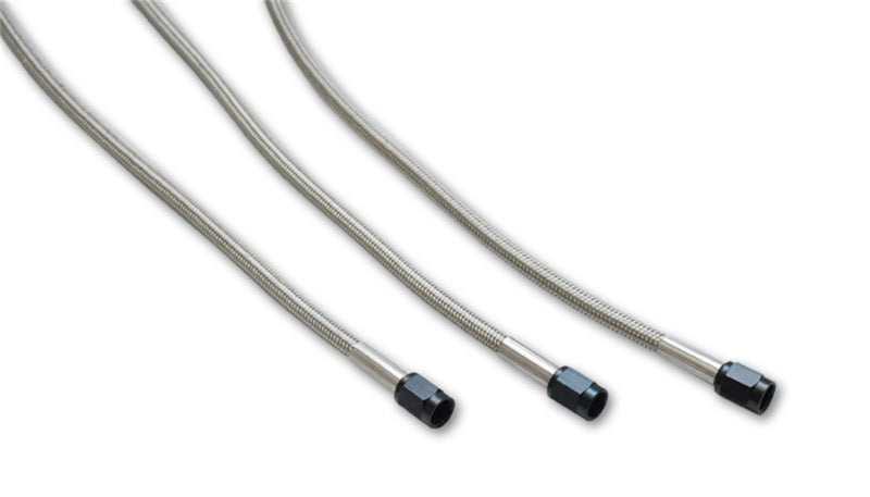 Vibrant Univ Oil Feed Kit - 4ft Teflon-Lined Stainless Steel Hose with -3AN Female Fittings