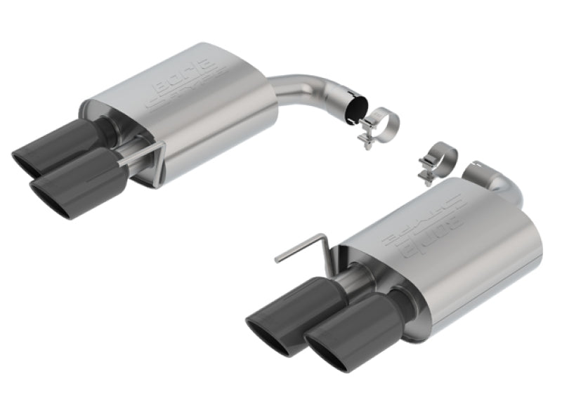 Borla Axle-Back Exhaust System for 2018-2023 Ford Mustang GT 5.0L - Black Chrome Tips