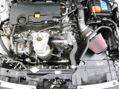 K&N Engineering 69-1510TC Silver Typhoon Cold Air Intake System for Honda Civic 2.0L L4 (2022-2024)