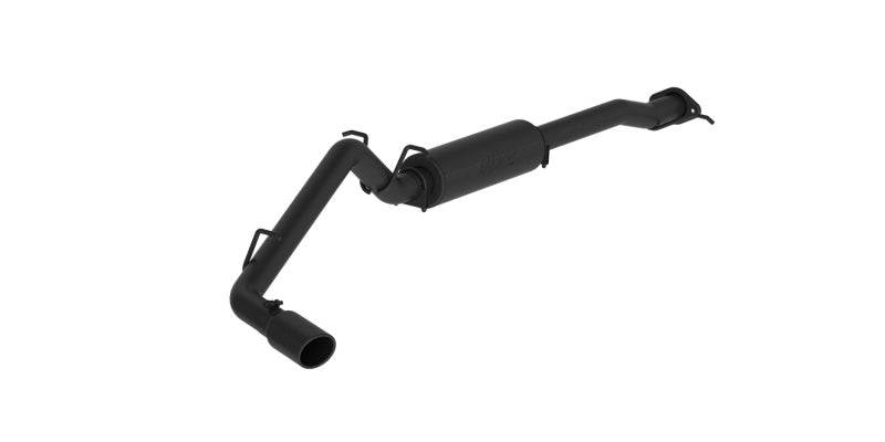 MBRP Armor BLK Series Cat Back Exhaust System for Chevrolet Colorado and GMC Canyon 2015-2016 with 3-inch Single Side Exit and Black Coated Finish