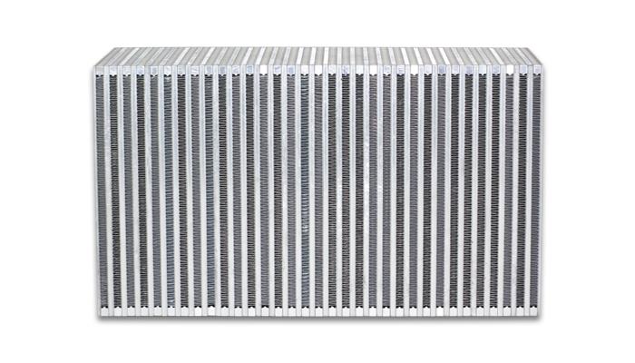 Vibrant Vertical Flow Intercooler Core 18 in. W x 12 in. H x 6 in. Thick – Bar and Plate Construction for High-Performance Applications