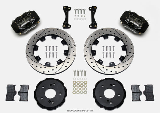 Wilwood Forged Dynalite Front Hat Kit 12.19-inch Drilled Rotors for 2002-2006 Acura RSX
