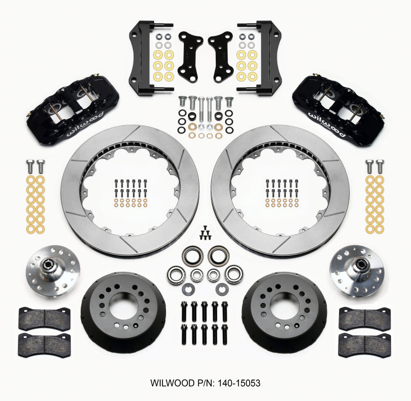 Wilwood AERO6 Front Hub Kit for 15-Inch Rotors - Fits 1964-1973 Chevrolet and Buick Models