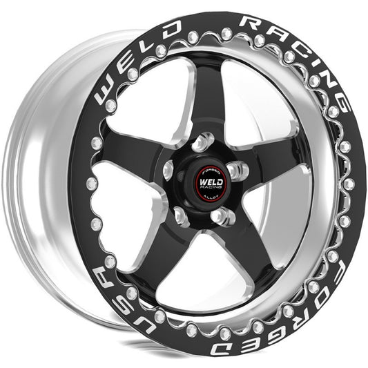 Weld S71 17x10 Black Forged Wheel with 5x127 Bolt Pattern and Single Beadlock