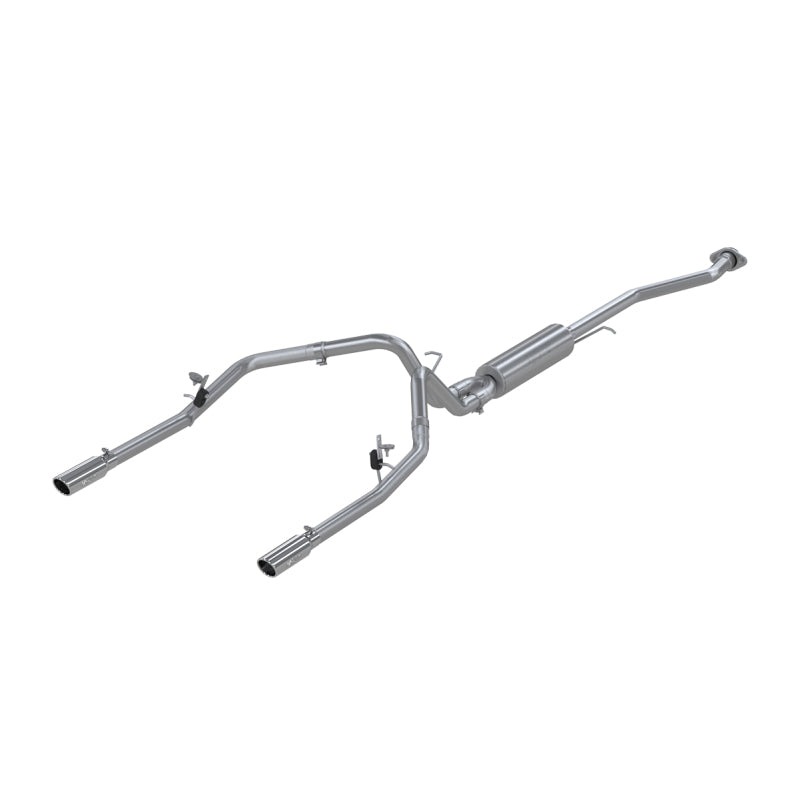 MBRP Armor Plus Series Cat Back Exhaust System for Chevy/GMC 1500 – 2.5 Inch Dual Split Rear Exit with T409 Stainless Steel Construction