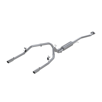 MBRP Armor Plus Series Cat Back Exhaust System for Chevy/GMC 1500 – 2.5 Inch Dual Split Rear Exit with T409 Stainless Steel Construction