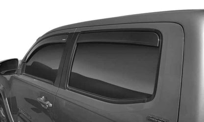 Husky Liners 16-23 Toyota Tacoma DC In-Channel Mount Ventvisor Low Profile (4pc) - Smoke