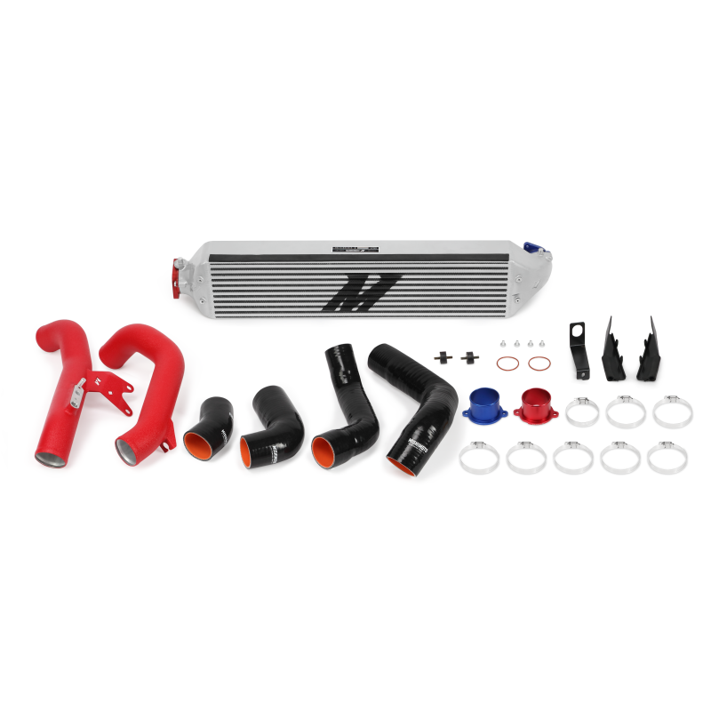 Mishimoto 2016+ Honda Civic 1.5T / 2017+ Civic Si Silver Intercooler Kit with Red Piping
