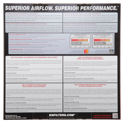 K&N Engineering E-3750 Replacement Drop-In Air Filter for GMC Suburban and V1500