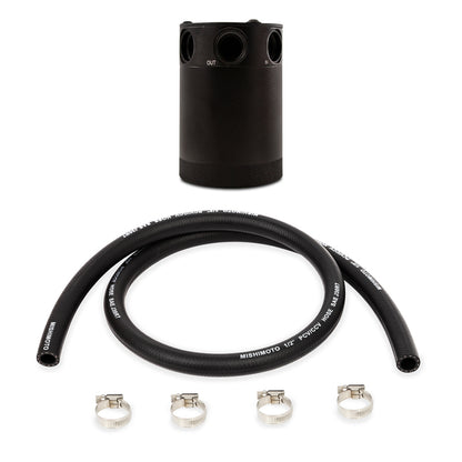 Mishimoto Compact Baffled Oil Catch Can - 3-Port for Improved Engine Performance and Oil Separation