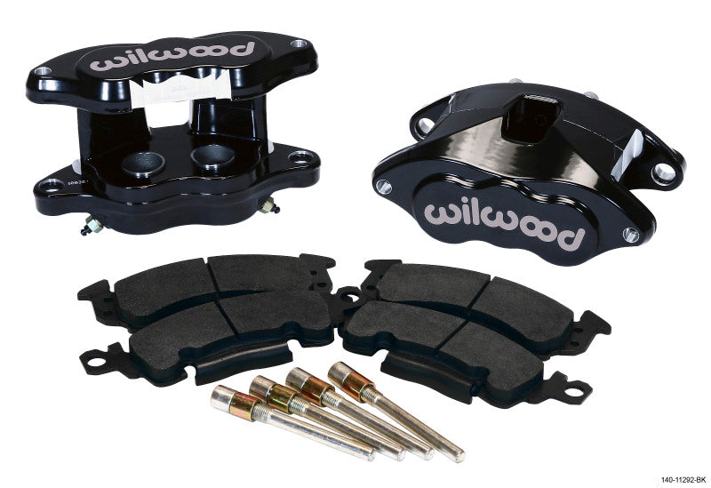 Wilwood D52 Rear Caliper Kit - Black Powder Coated, 2-Piston Replacement for Performance Vehicles