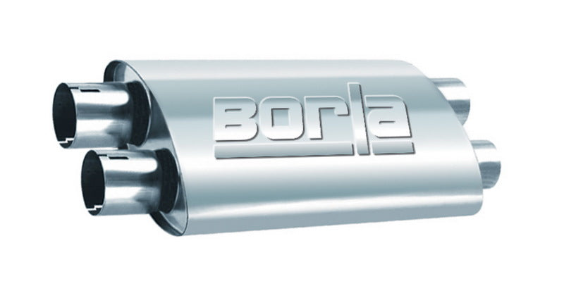 Borla PRO-XS Muffler 2.5-inch Dual Inlet/Outlet with Internal X-Pipe and Reversible Design