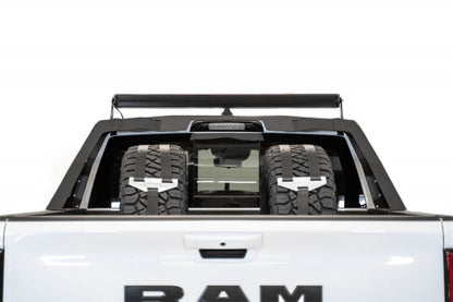 Addictive Desert Designs Stealth Fighter Chase Rack for Ram 1500 TRX (2021-2023) with 50-Inch Light Bar Mount in Hammer Black