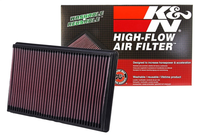 K&N Engineering 33-2247 High-Flow Reusable Air Filter for Dodge Ram 1500 (2005-2007) 3.7L, 4.7L & 5.7L Engines