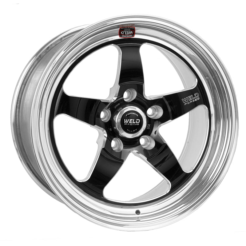 Weld S71 18x8 Inch Black Modular Wheel with 5x120mm Bolt Pattern for Cadillac CTS and Chevrolet Camaro