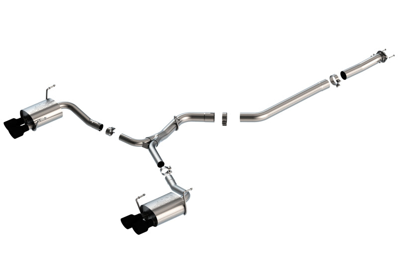 Borla 140595CB S-Type Cat-Back Exhaust System for 2015-2021 Subaru Impreza WRX & STI with 2.0L/2.5L Turbo Engines