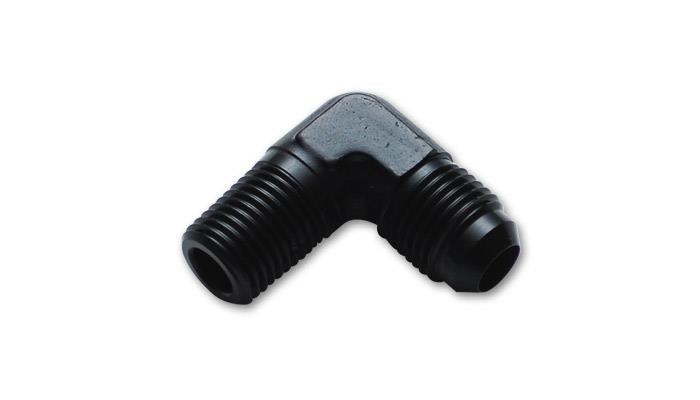 Vibrant -4AN to 3/8 inch NPT 90 Degree Elbow Adapter Fitting