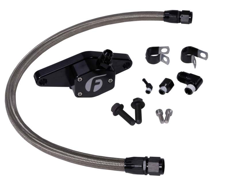 Fleece Performance 94-98 12V Cummins Coolant Bypass Kit with Stainless Steel Braided Line