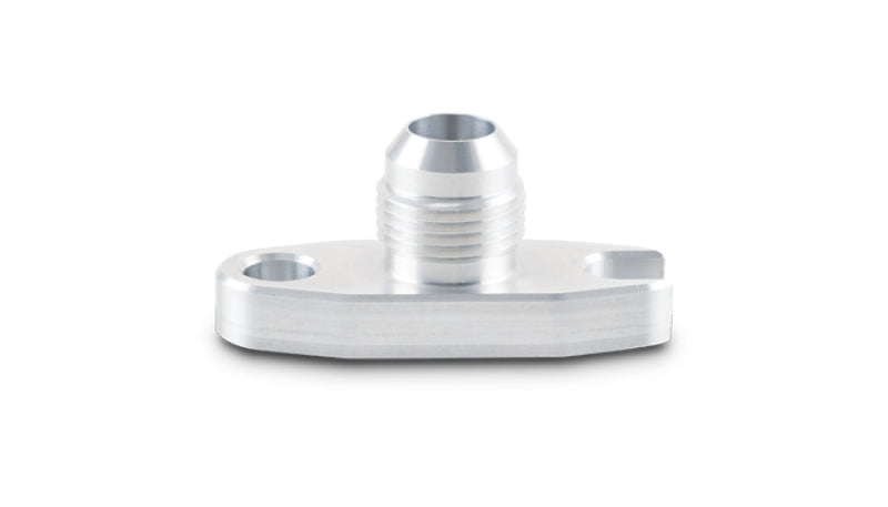 Vibrant 2.00 inch Bolt Hole -10AN Male Flare Aluminum Oil Drain Flange with Crowfoot - Part #28491