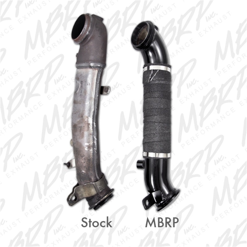 MBRP 11-13 Chevrolet Silverado 2500 HD 6.6L Duramax Turbo Down Pipe - Black Coated, 3 Inch Diameter