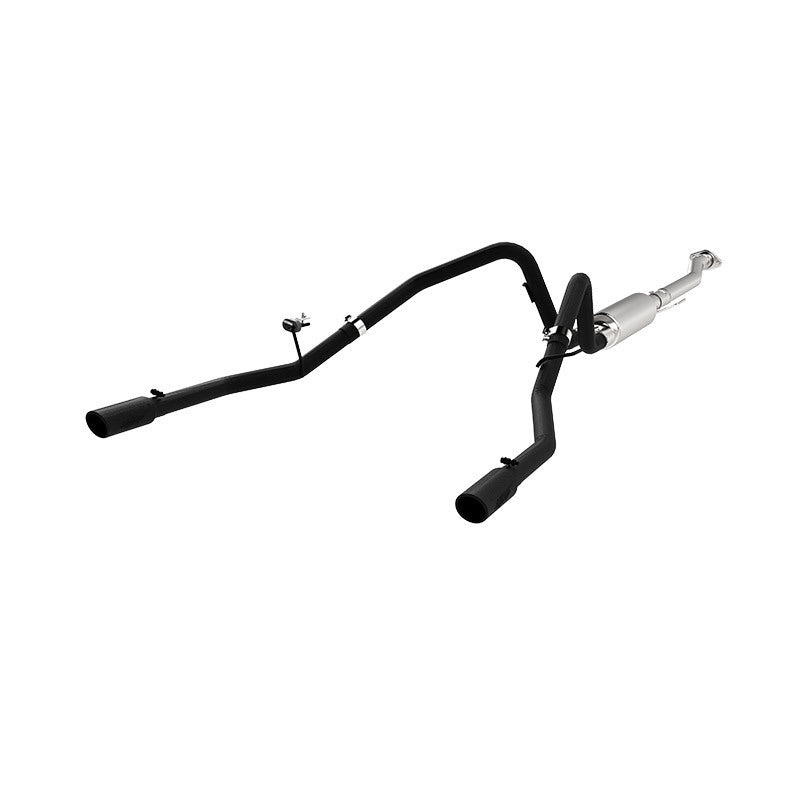MBRP Armor BLK Series 11-14 Ford F-150 V6 EcoBoost Black Coated 2.5 Inch Cat-Back Dual Rear Exit Exhaust System