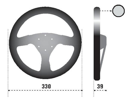 Sparco 015R323PSNR Suede Black Steering Wheel – Precision Automotive Control