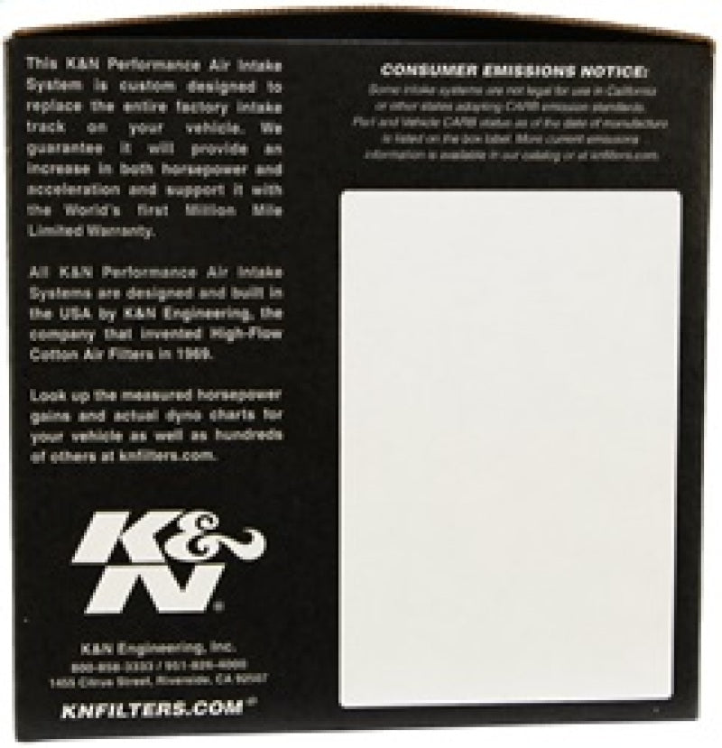 K&N Engineering 57-6002 Performance Air Intake System for Nissan 300ZX (1985-1989)