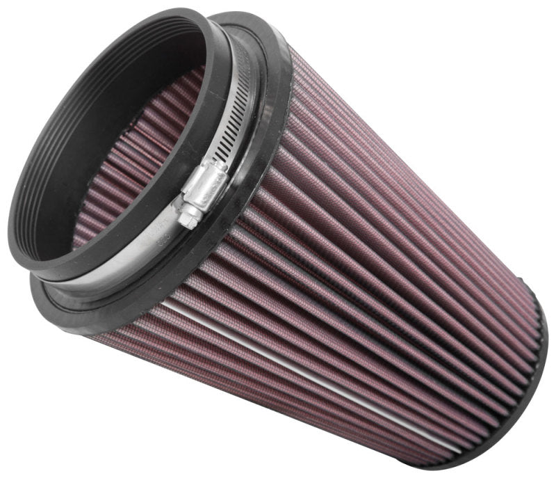 K&N Universal Clamp-On Air Filter for Jeep Wrangler - 5 Inch Flange / 6-1/2 Inch Body / 4-3/8 Inch Top / 8-3/4 Inch Height